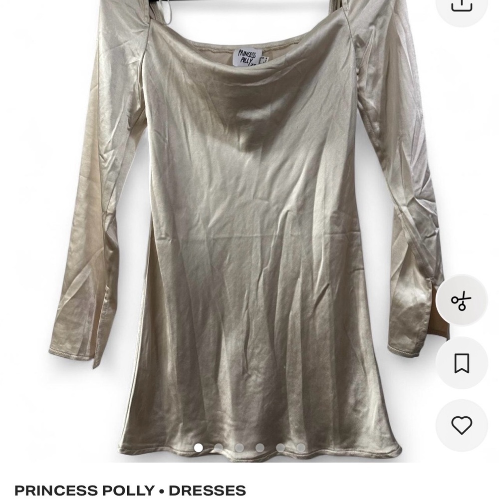 Princess Polly Champagne Satin Cami
